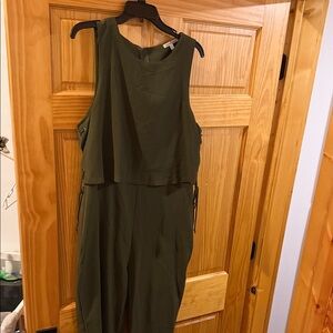Charlotte Russe Olive Green Jumpsuit